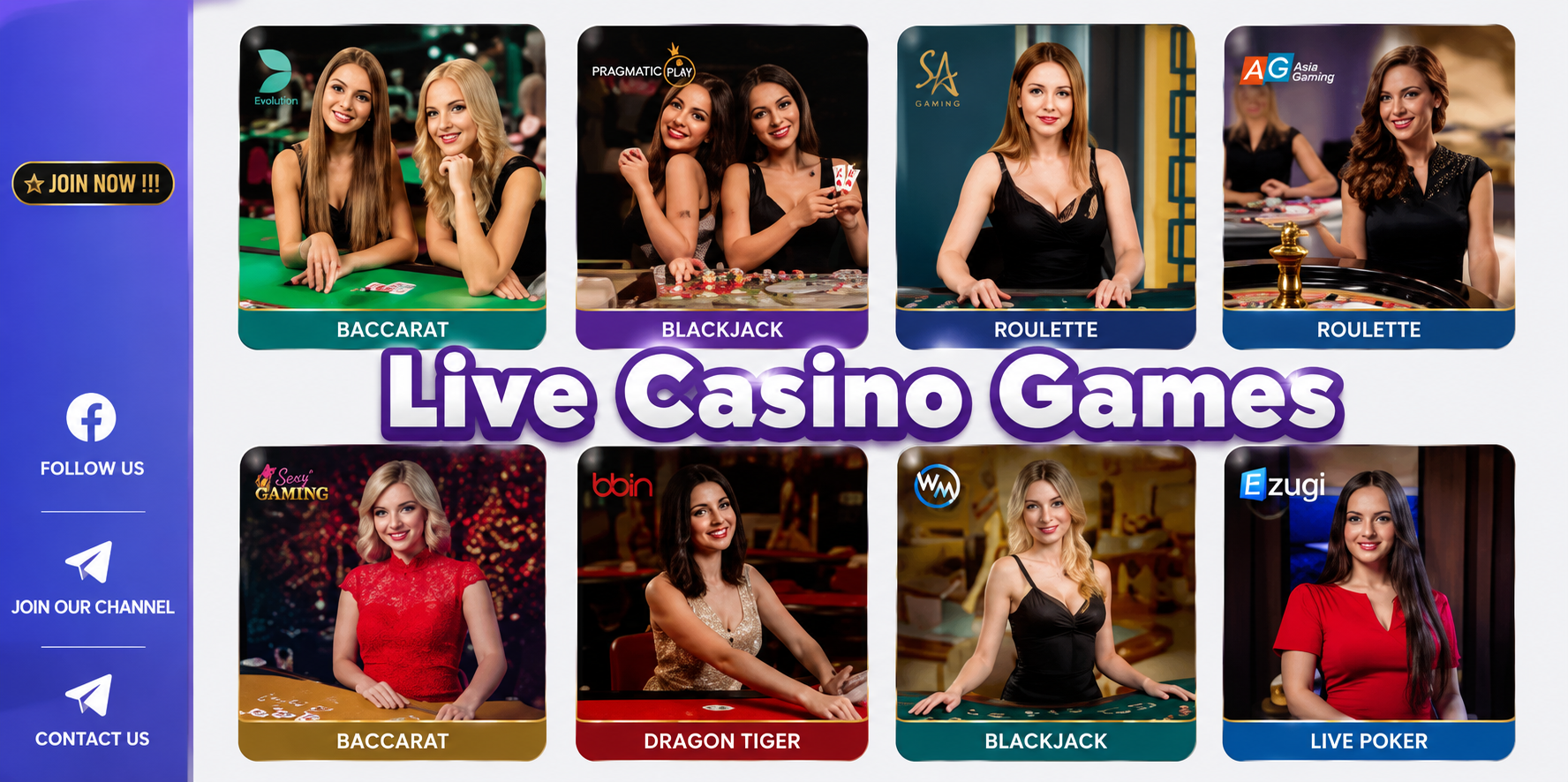 Taya365 Live Casino Games