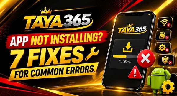 Taya365 App Not Installing 7 Fixes for Common Errors.